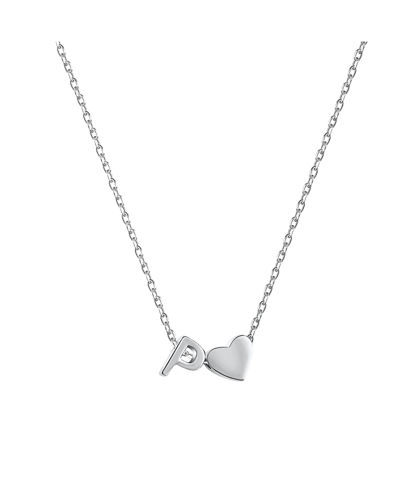 Sidabrinė Grandinėlė Su Pakabuku Raidė P