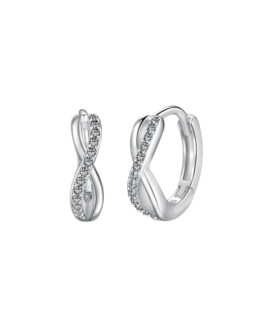 Sidabriniai auskarai su cirkoniais