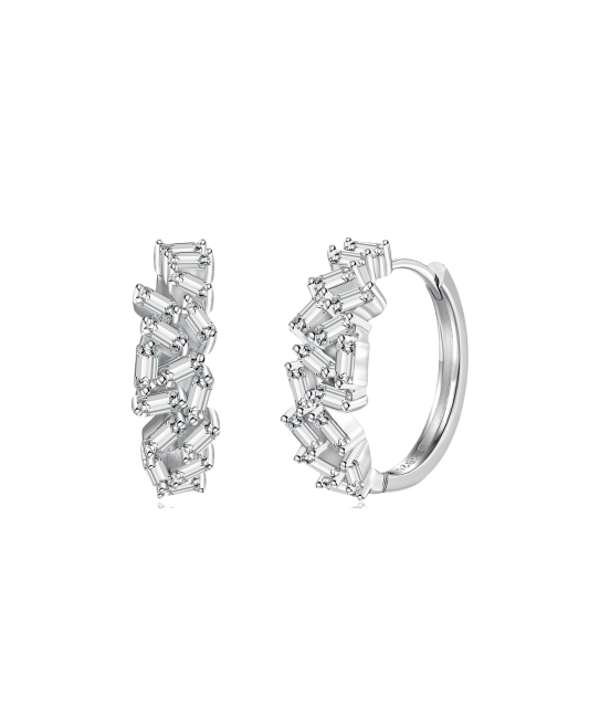 Sidabriniai auskarai su cirkoniais