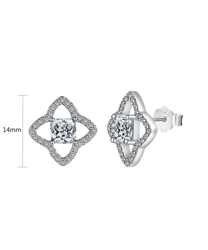 Sidabriniai auskarai su cirkoniais