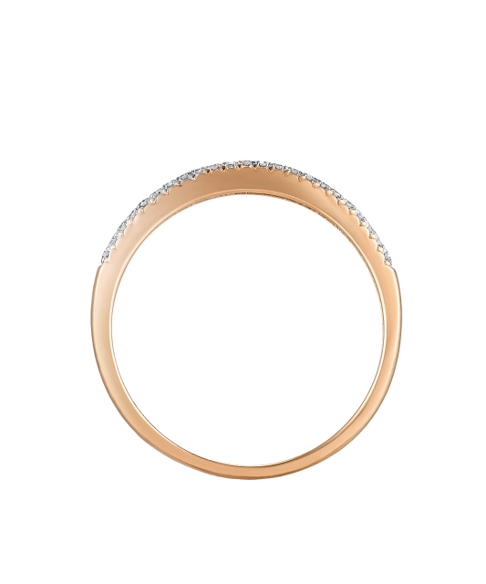 Gold ring with diamonds