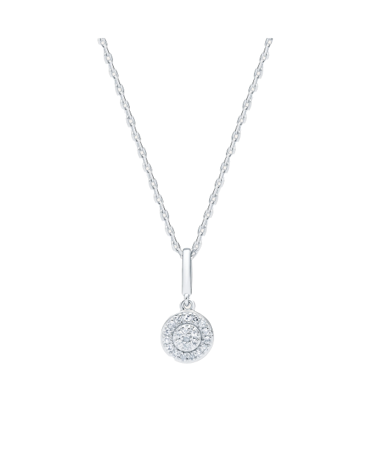 White gold pendant with diamonds