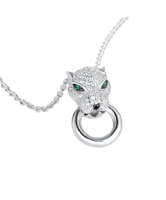 Sterling Silver pendant with spinels and zircons