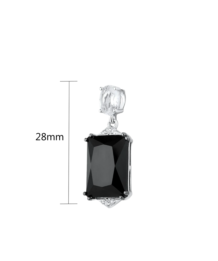 Sterling silver pendant with zircons