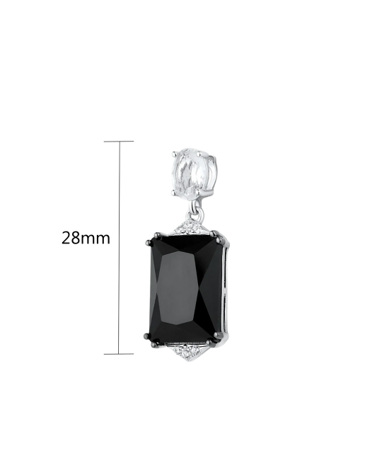 Sterling silver pendant with zircons