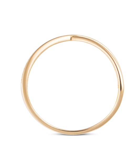 Gold ring with zircons