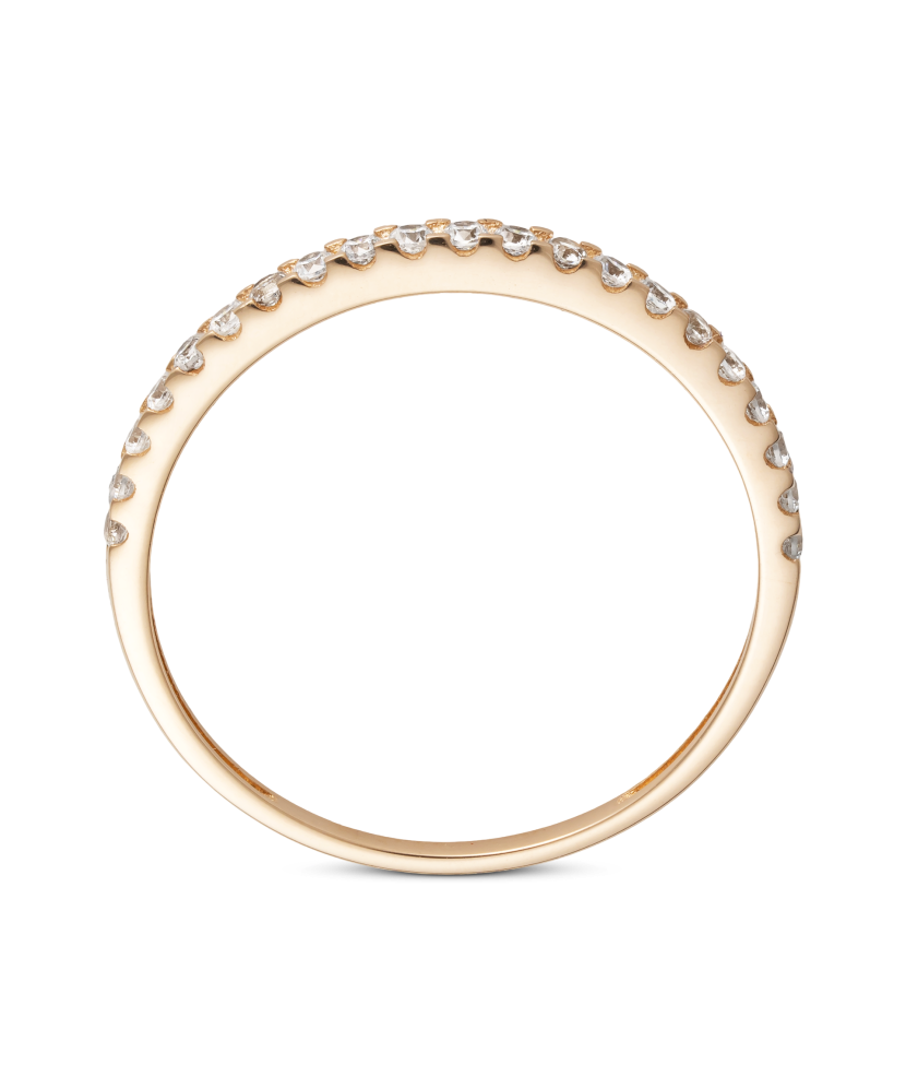 Auksinis žiedas su cirkoniais  - Goldinga