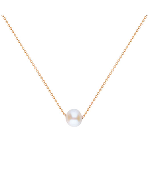Gold chain with pearl pendant