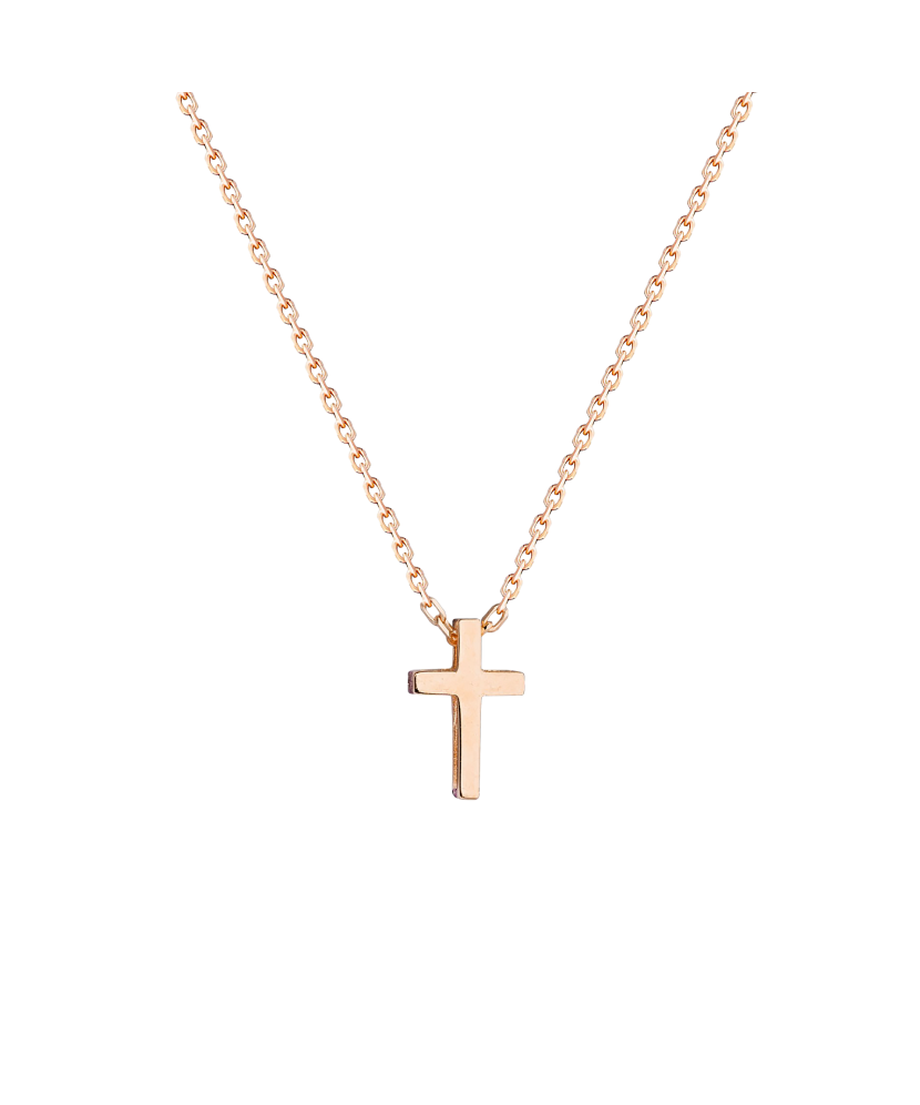 Gold chain with pendant "cross"