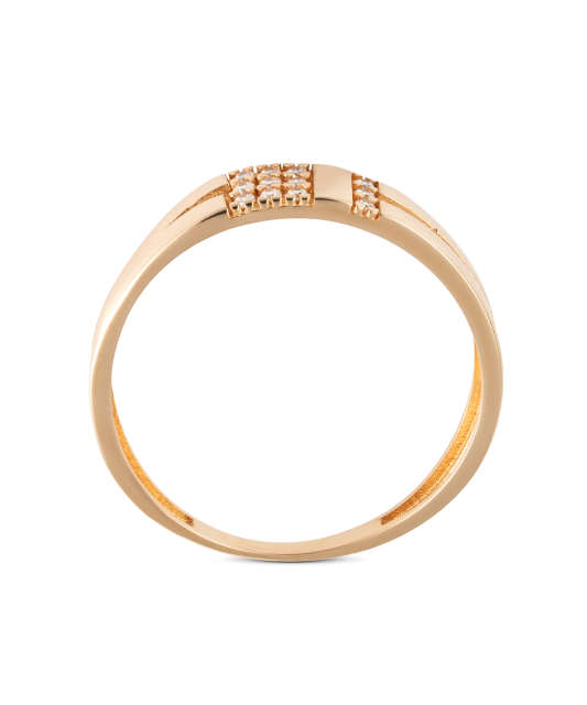 Kultasormus zirkoneilla