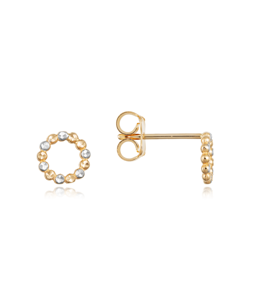 Gold earrings 8mm