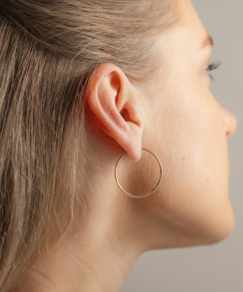 Kultaiset rengaskorvakorut 30mm