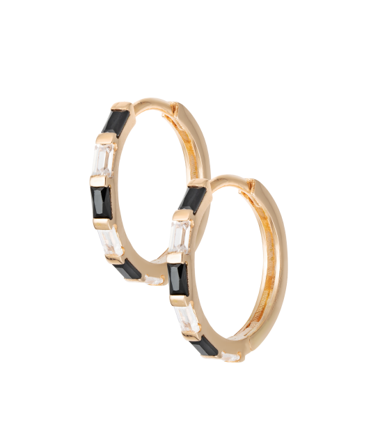 Kultaiset korvakorut zirkoneilla