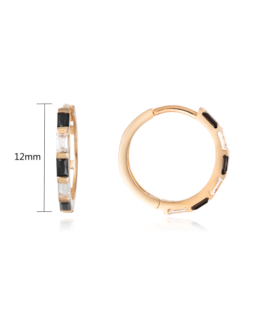 Kultaiset korvakorut zirkoneilla