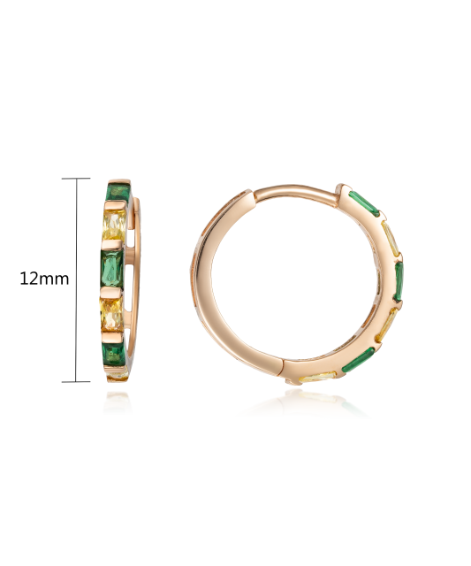 Kultaiset korvakorut zirkoneilla