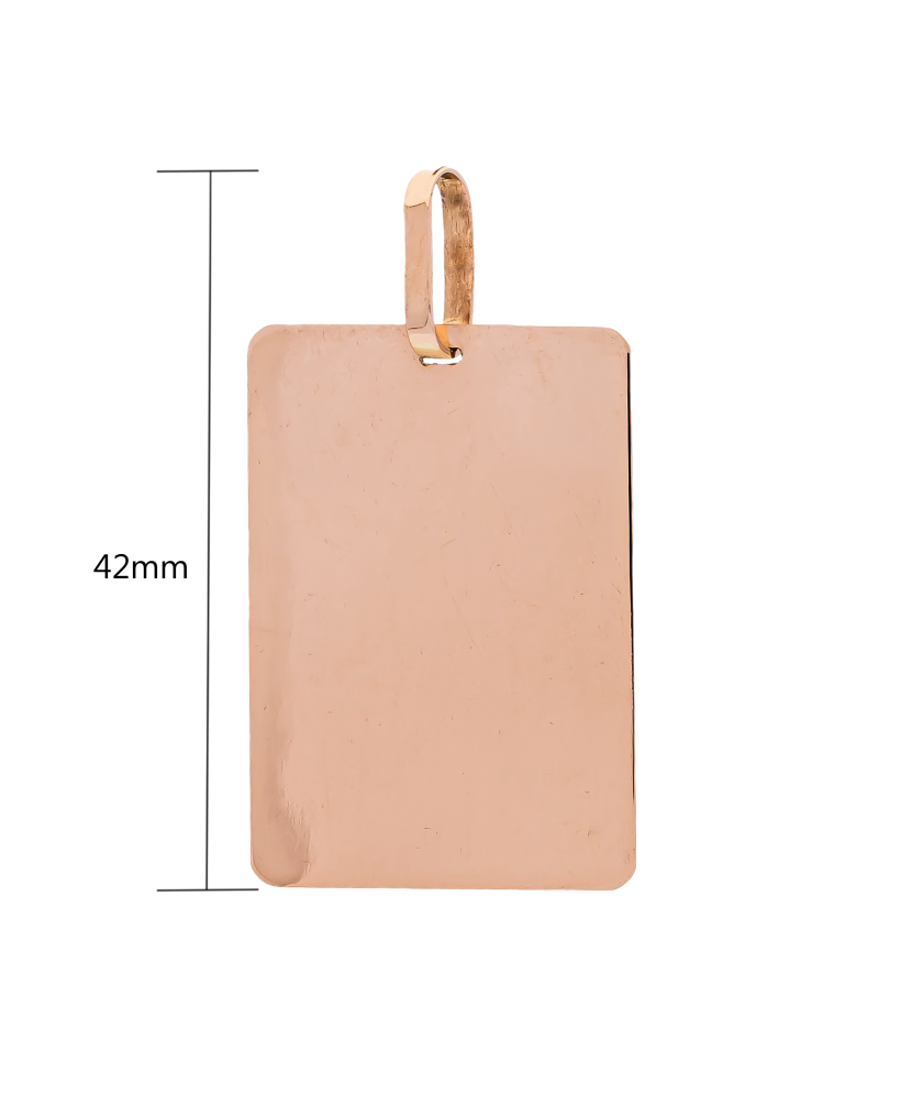 Auksinis pakabukas "Plokštelė"  - Goldinga