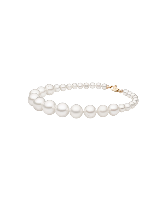Pearl bracele twith gold