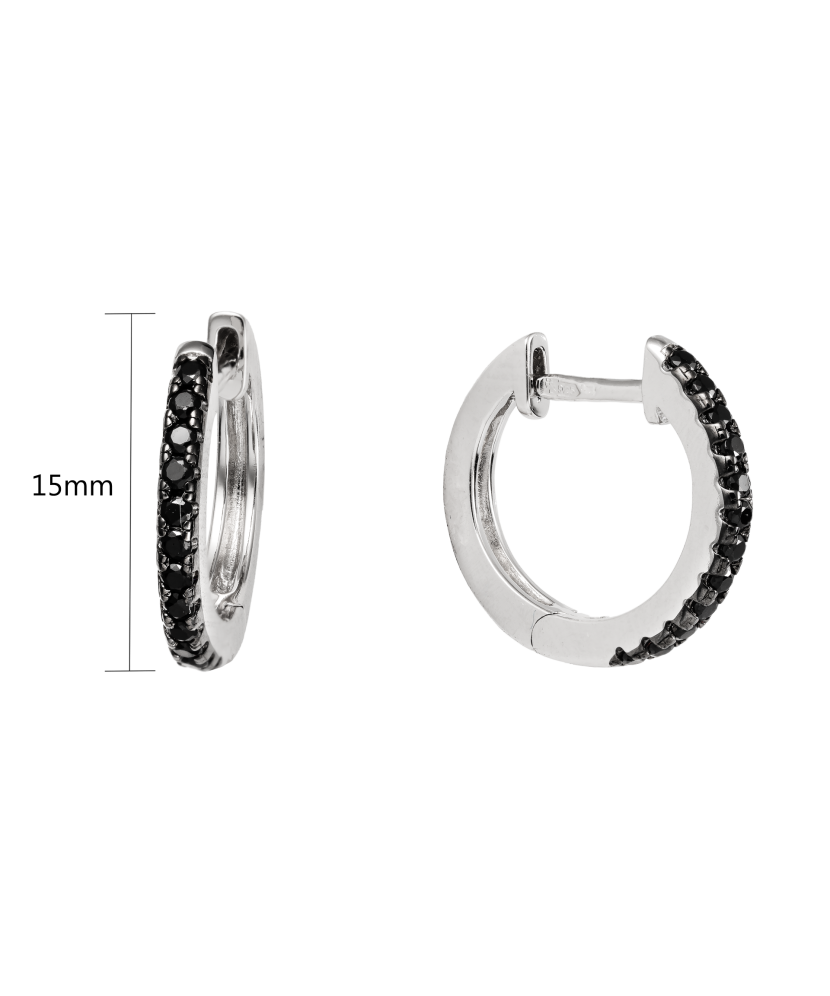 Sterling Silver earrings with zircons and spinels