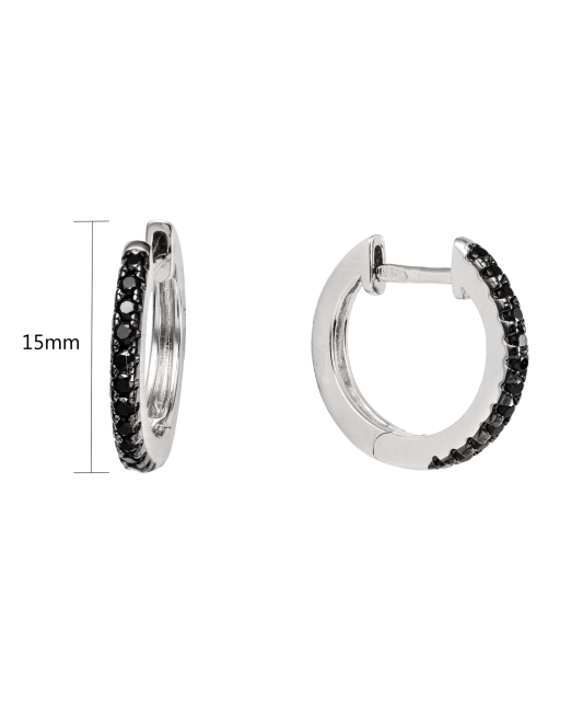 Sterling Silver earrings with zircons and spinels