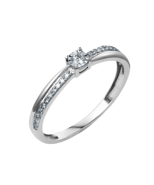 White Gold ring with diamonds