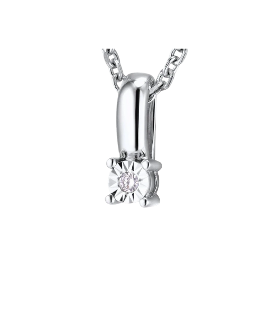 White gold pendant with diamonds