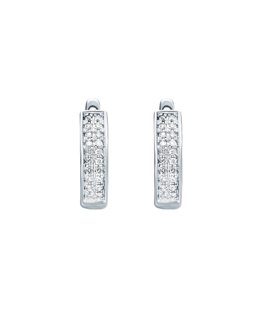 White gold earrings with diamonds