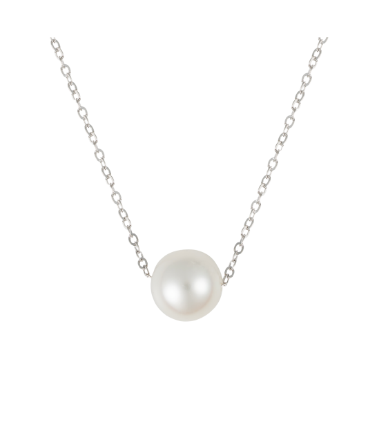 White gold chain with pearl pendant