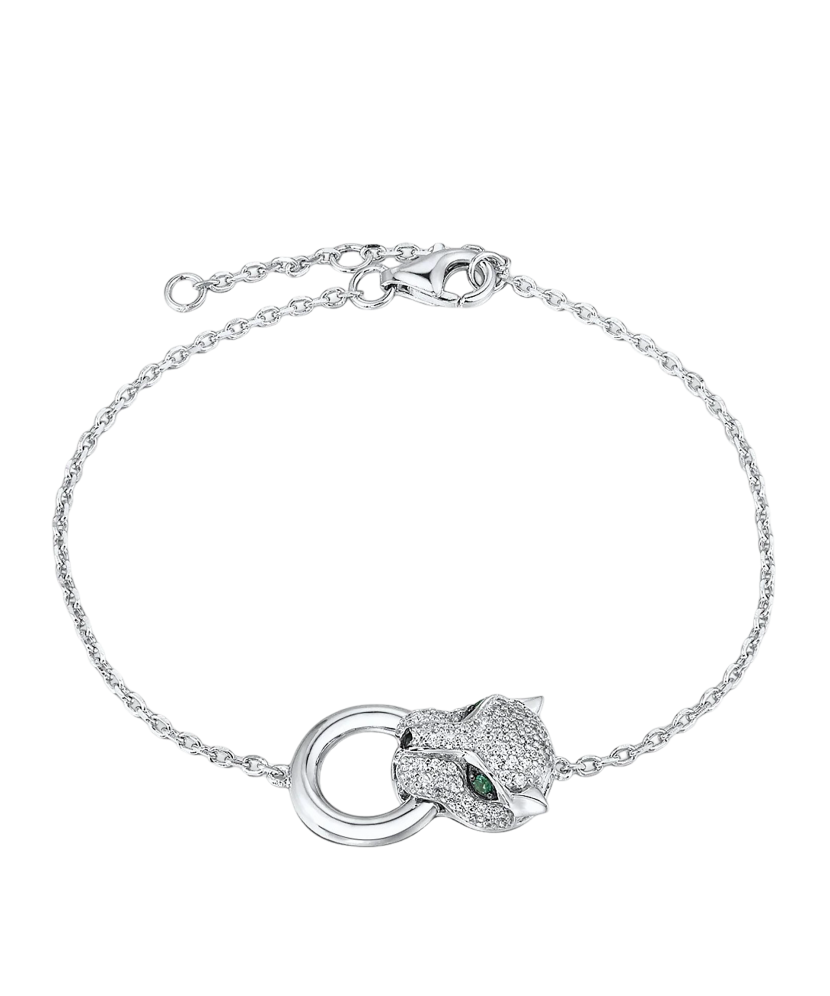 Hopearannekoru zirkoneilla ja spinelleillä