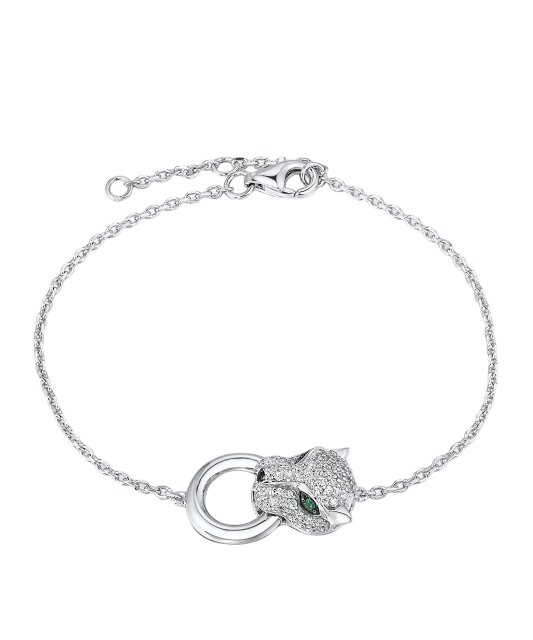 Sterling Silver bracelet with zircons and spinels