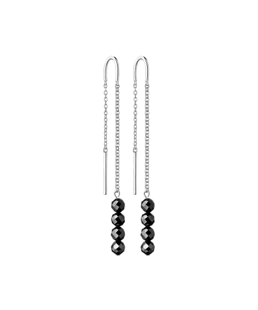 Sterling Silver earrings with spinels