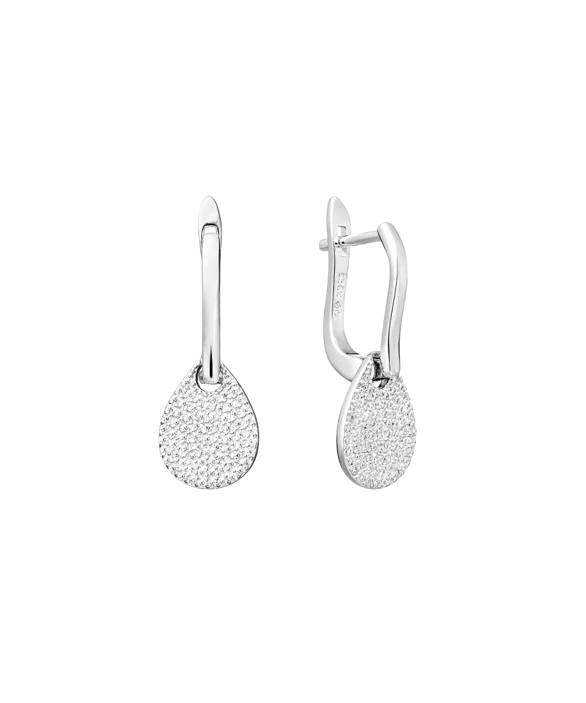 Sterling silver earrings with zircons