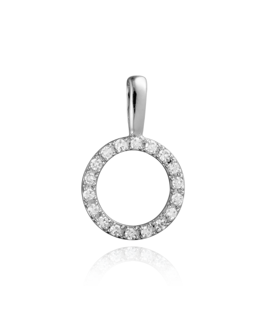 White gold pendant with diamonds