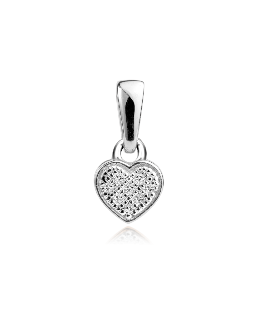 White gold pendant with diamonds