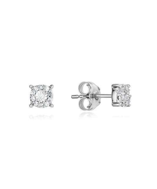 White Gold earrings with diamonds