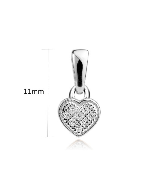 White gold pendant with diamonds