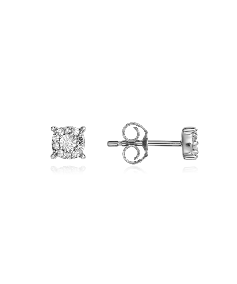 White Gold earrings with diamonds