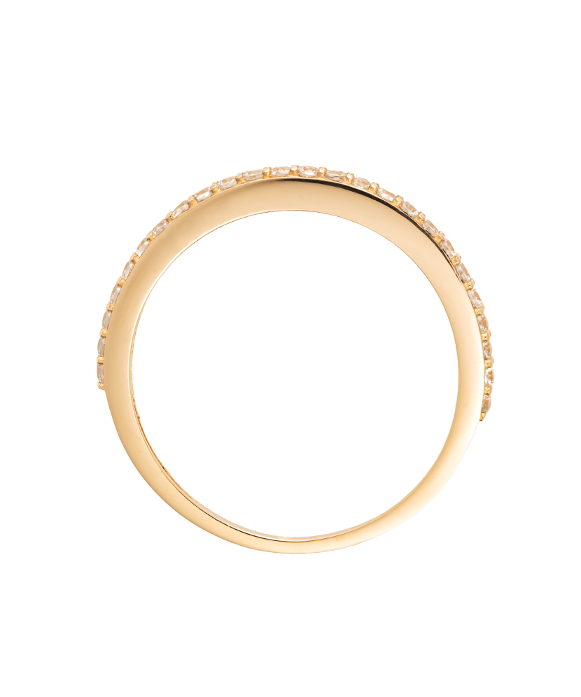 Kultasormus zirkoneilla