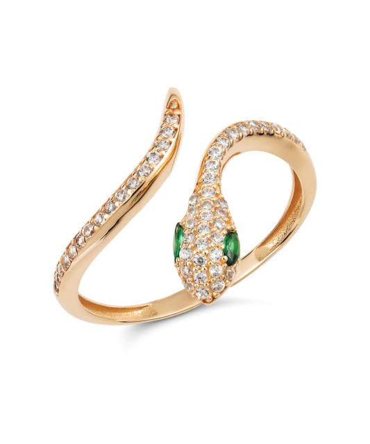 Kultasormus zirkoneilla