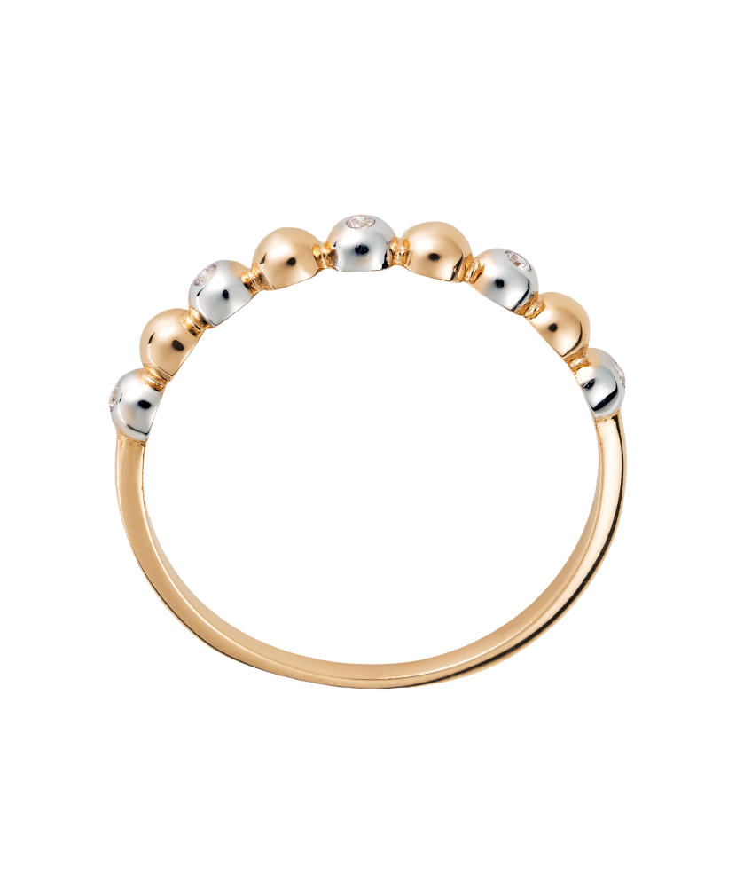 Kultasormus zirkoneilla