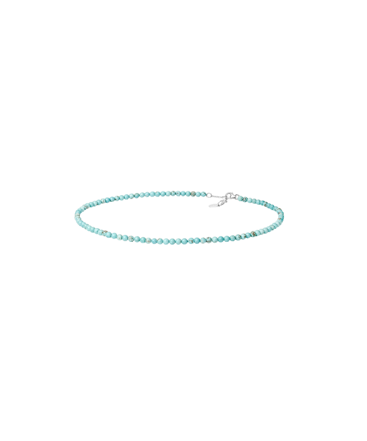 Necklace With Howlite and Silver