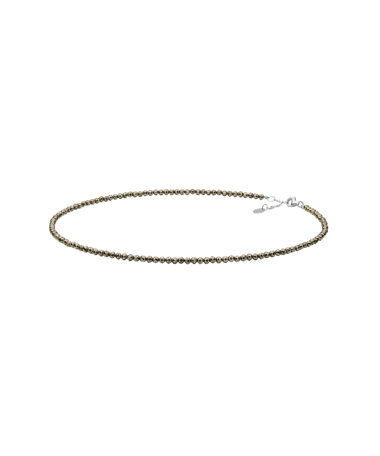 Necklace With pyrites and Silver