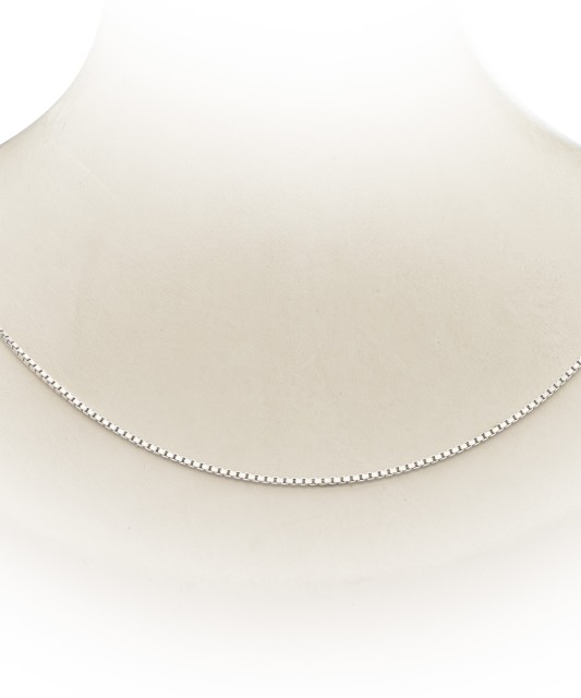 Sterling silver chain "Box" 0.8mm