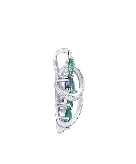 Hopea riipus spinelleillä ja zirkoneilla