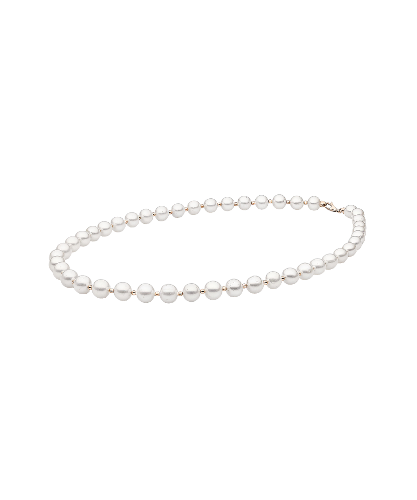 Perlų vėrinys su auksu 9mm  - Goldinga