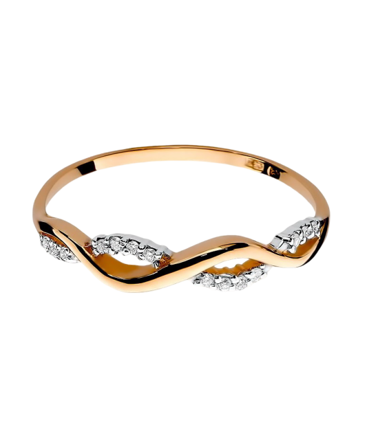 Kultasormus timanteilla