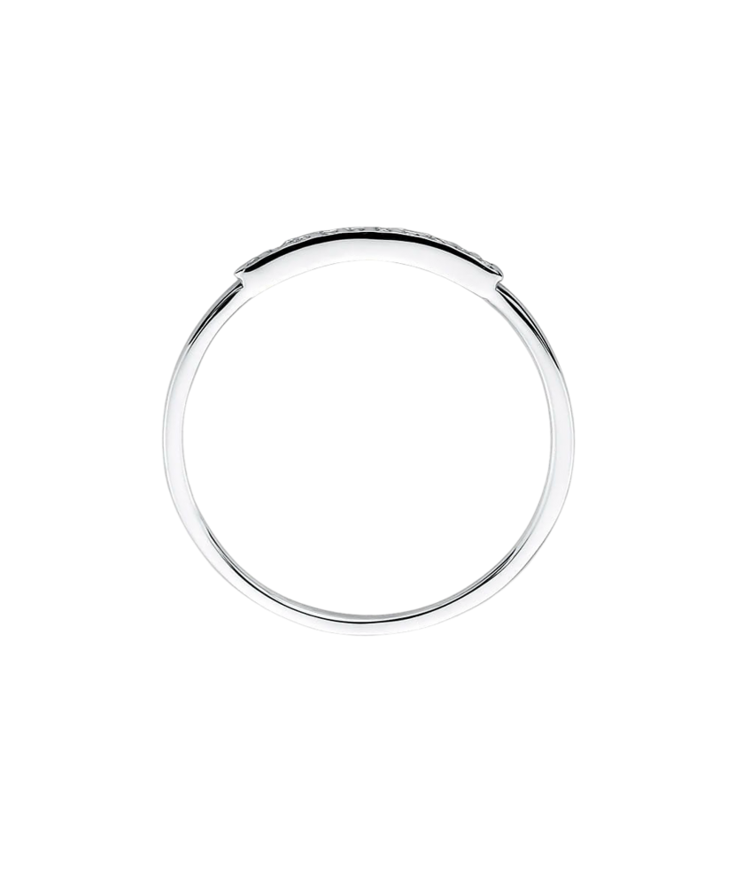 White gold ring with diamonds