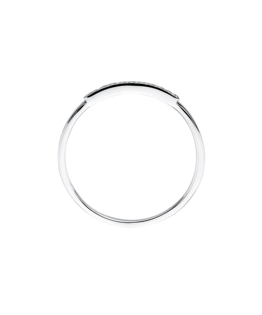 White gold ring with diamonds