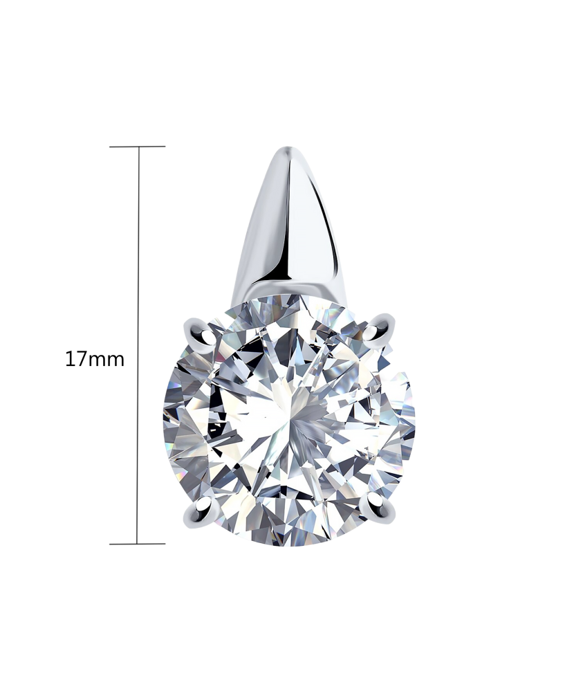 Sidabrinis pakabukas su cirkoniais