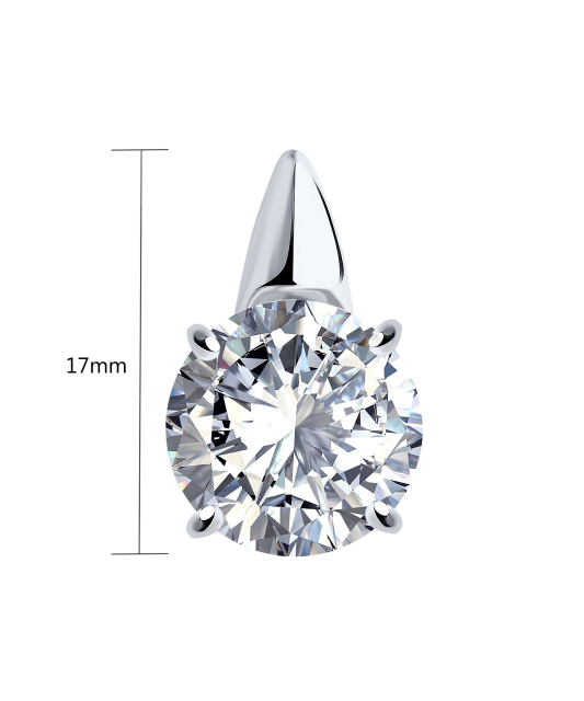 Sidabrinis pakabukas su cirkoniais