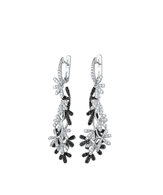 Sterling Silver earrings with zircons and spinels